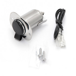 Гнездо переходник прикуривателя 12 V X-Power (нержавеющая сталь)