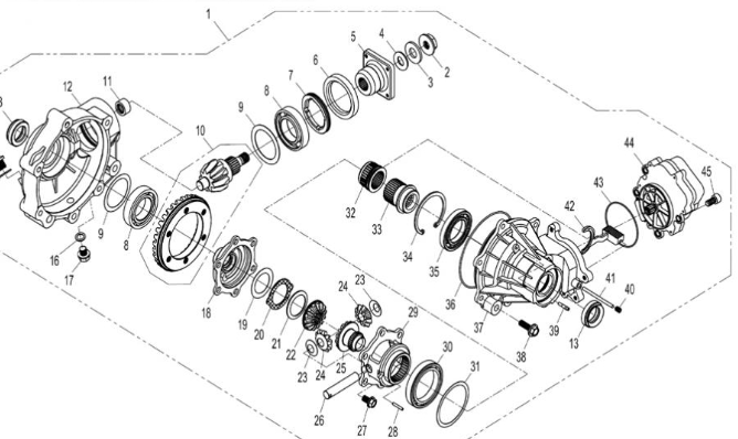 Корпус шестерни дифференциала ATV СФ 500-Х5 Н.О, Х6, Х8