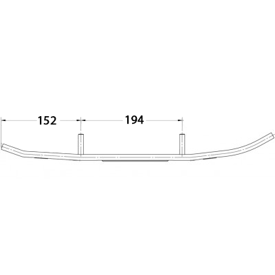 Конек лыжи BRP Ski-Doo SWT 550F 2004-2008, EXPEDITION 2012-2013 (комплект 2 шт), вставка SPI