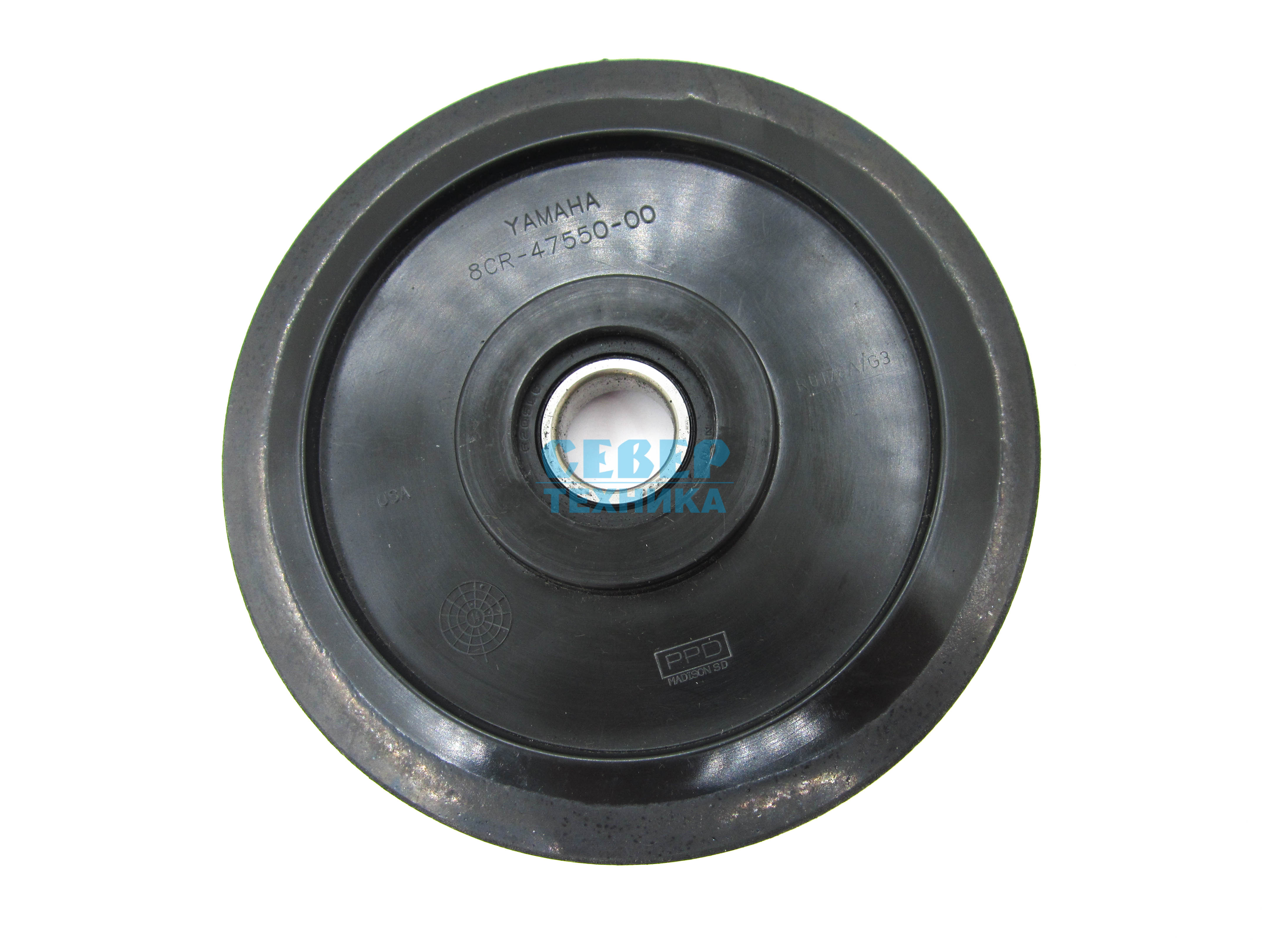 Каток YAMAHA VK 540 (D наружный 178 мм, внутренний 52 мм, черный, PPD/WPS) подшипник 6205