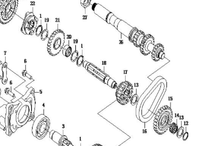 Цепь КПП приводная ATV СФ 500, X5, UTV 500, X6, Z6