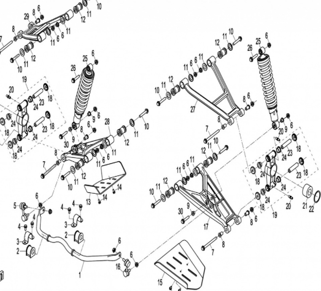 Заглушка сайлентблока ATV СФ 500, 500-A/2A, X4, X5, X6, X8, X10