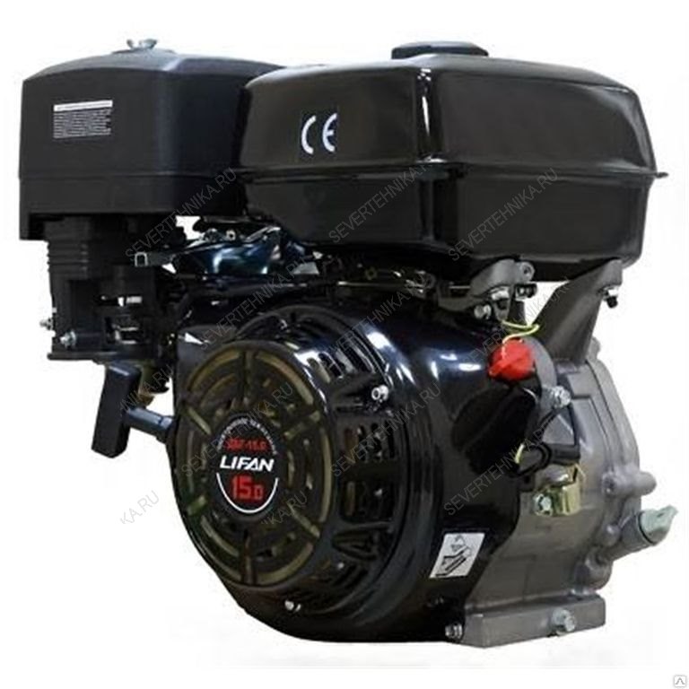 Двигатель LIFAN 15 л.с. 4Т, 25 мм, с катушкой освещения 12В18А216ВТ