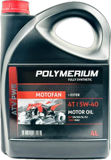 Масло POLYMERIUM MOTOFAN ATV PWR 5W-40 4Т синтетика 4 л.