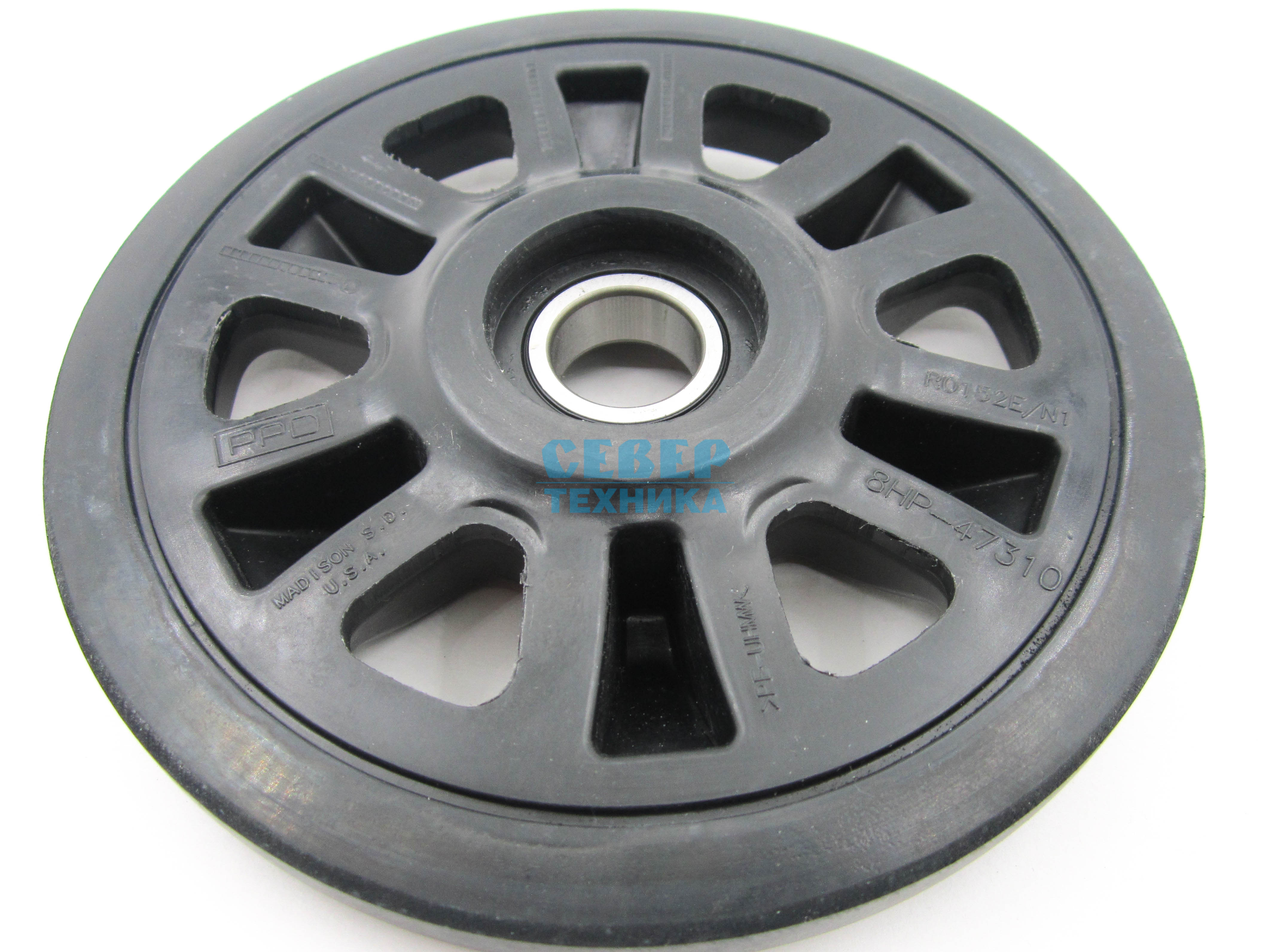 Каток YAMAHA VK 540 (D наружный 152 мм, внутренний 42 мм, черный, PPD) подшипник 6004
