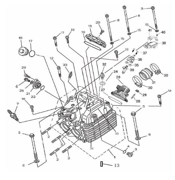 Форсунка ATV HISUN 700