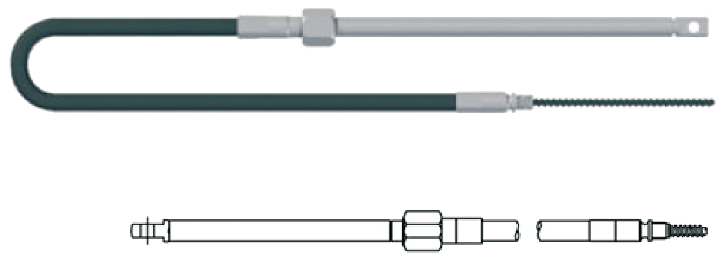 Трос рулевой SC-18 (M-58) 13" (3962 см) MULTIFLEX Индия