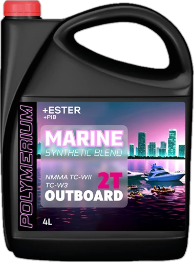 Масло POLYMERIUM OUTBOARD 2T п/синтетика 4 л.