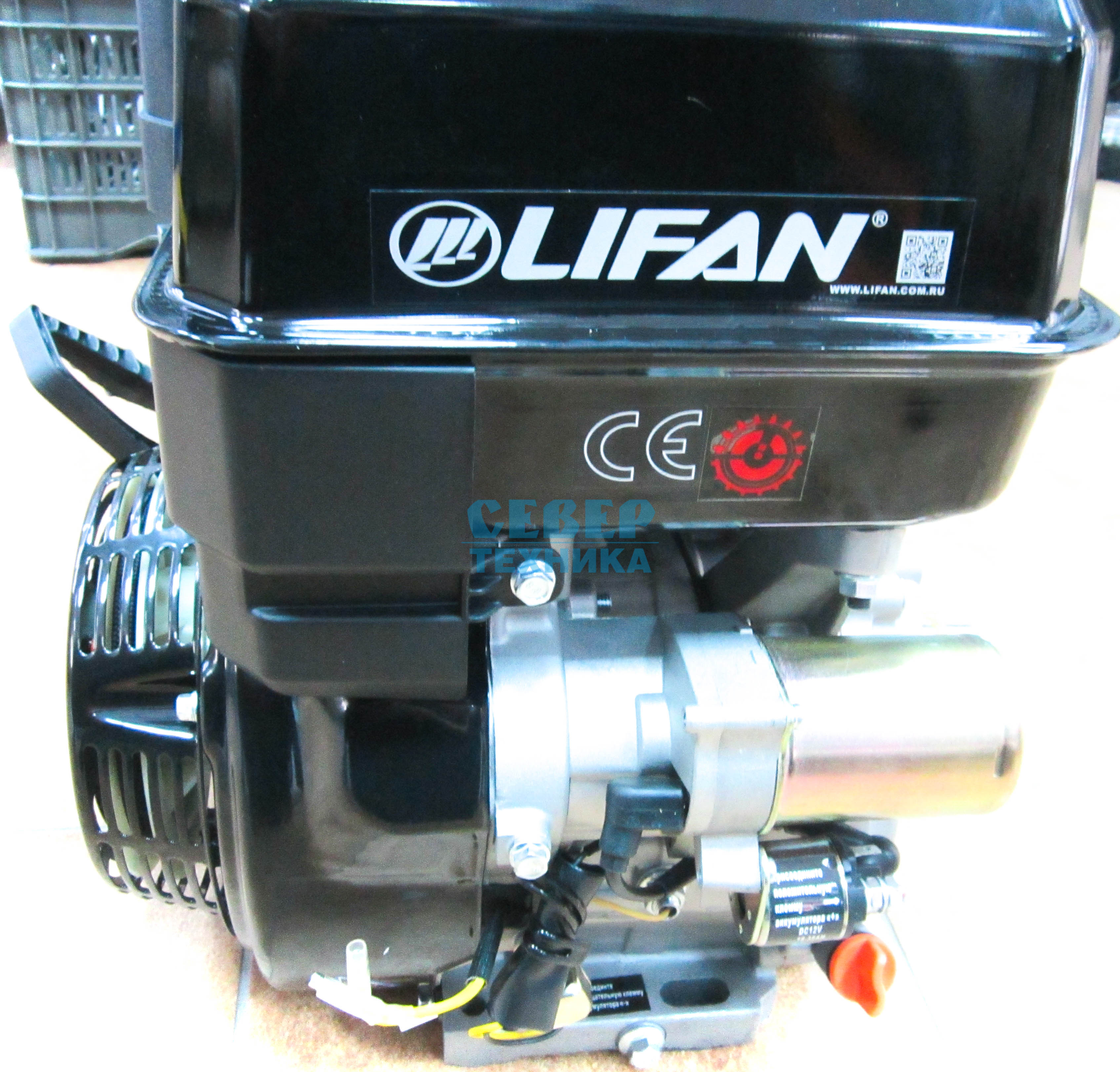 Двигатель LIFAN 20 л.с. 4Т, 25 мм, электростартер, 18A
