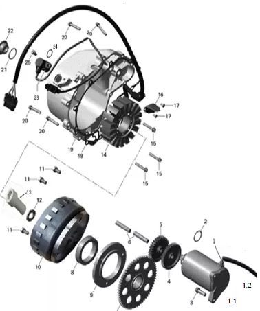Датчик положения коленвала ТАЙГА Patrul 800 SWT, FRONTIER, ATV 650-1000 RM