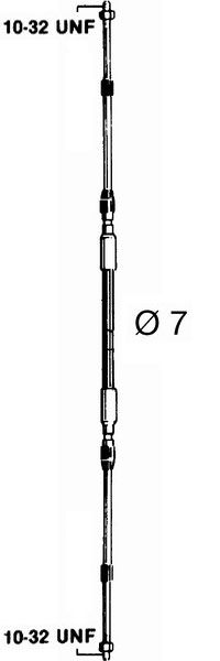 Трос управления Газ-реверс С2 15" (4572 см) ULTRAFLEX 