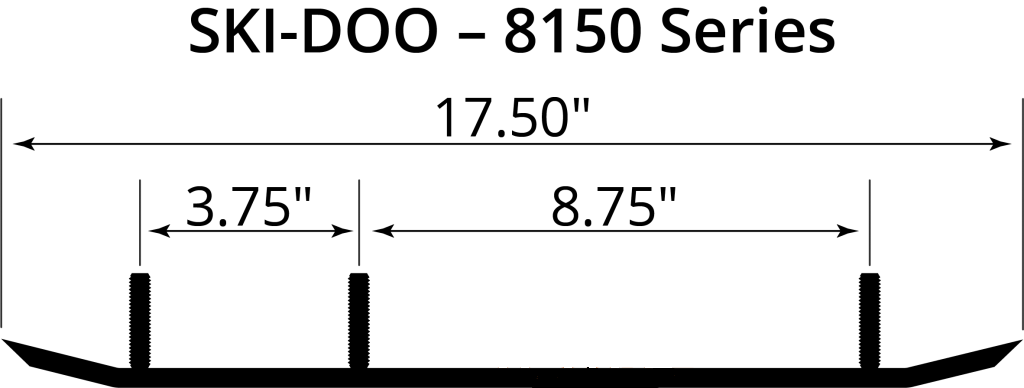 Конек лыжи "Woodys EXECUTIVE 8" BRP Ski-Doo Formula/Mach/Summit (1997-1998) вставка