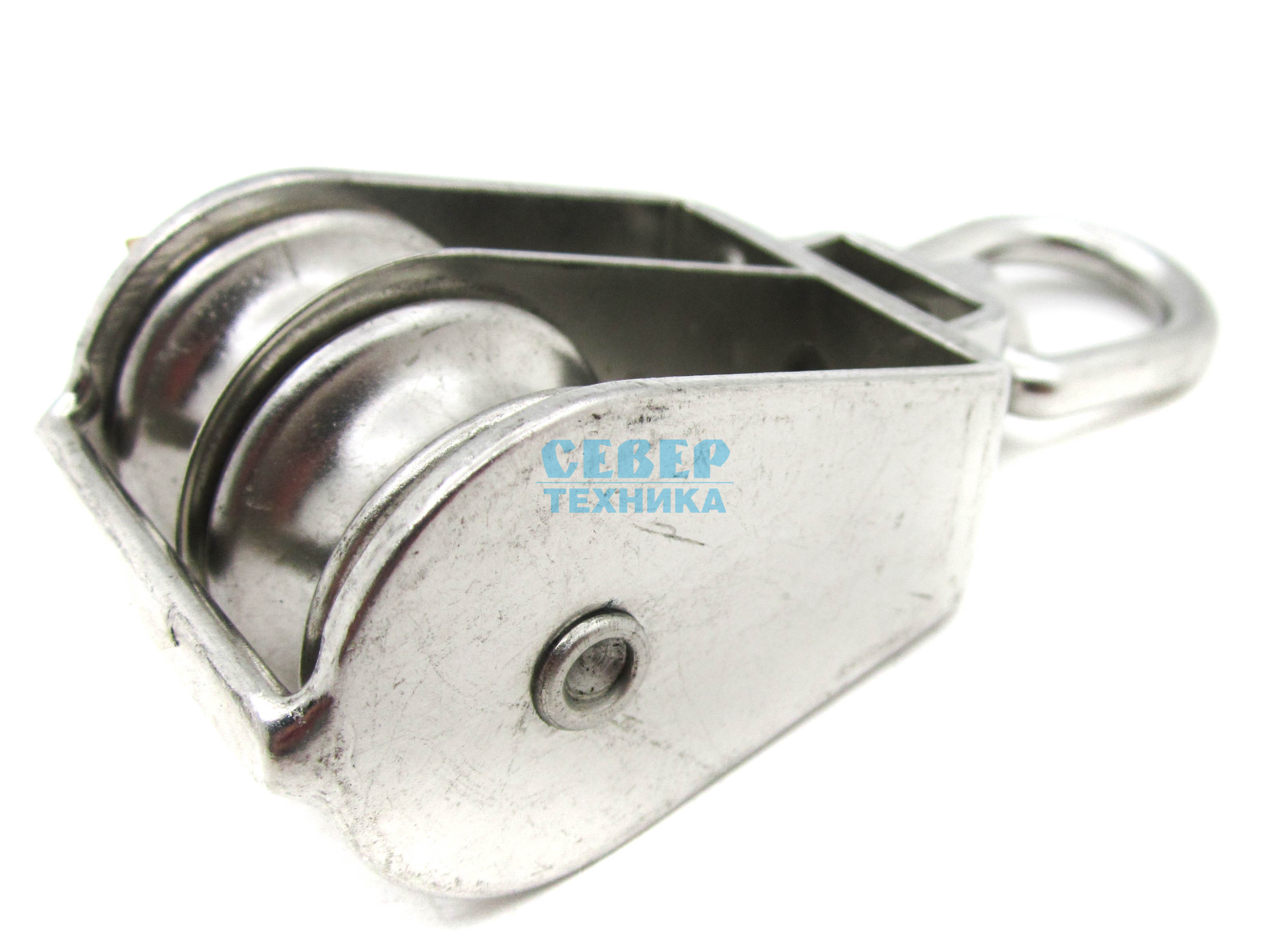 Блок двухшкивный со скобой 32 мм