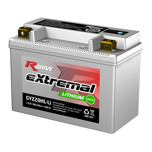 Аккумулятор R-DRIVE Extremal LITHIUM ARCTIC CAT, POLARIS, BRP, ТАЙГА