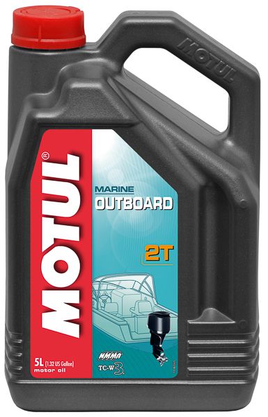 Масло MOTUL Outboard 2Т TC-W3 минеральное 5 л.