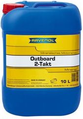 Масло RAVENOL Outboard 2T TC-W3 минеральное 10 л.